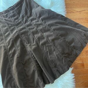 Sundance Brown Midi Skirt 100% Cotton Size 10 Prairie Cottage Homestead Modest